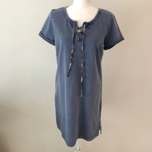Style & Co Blue Cotton Dress Size S